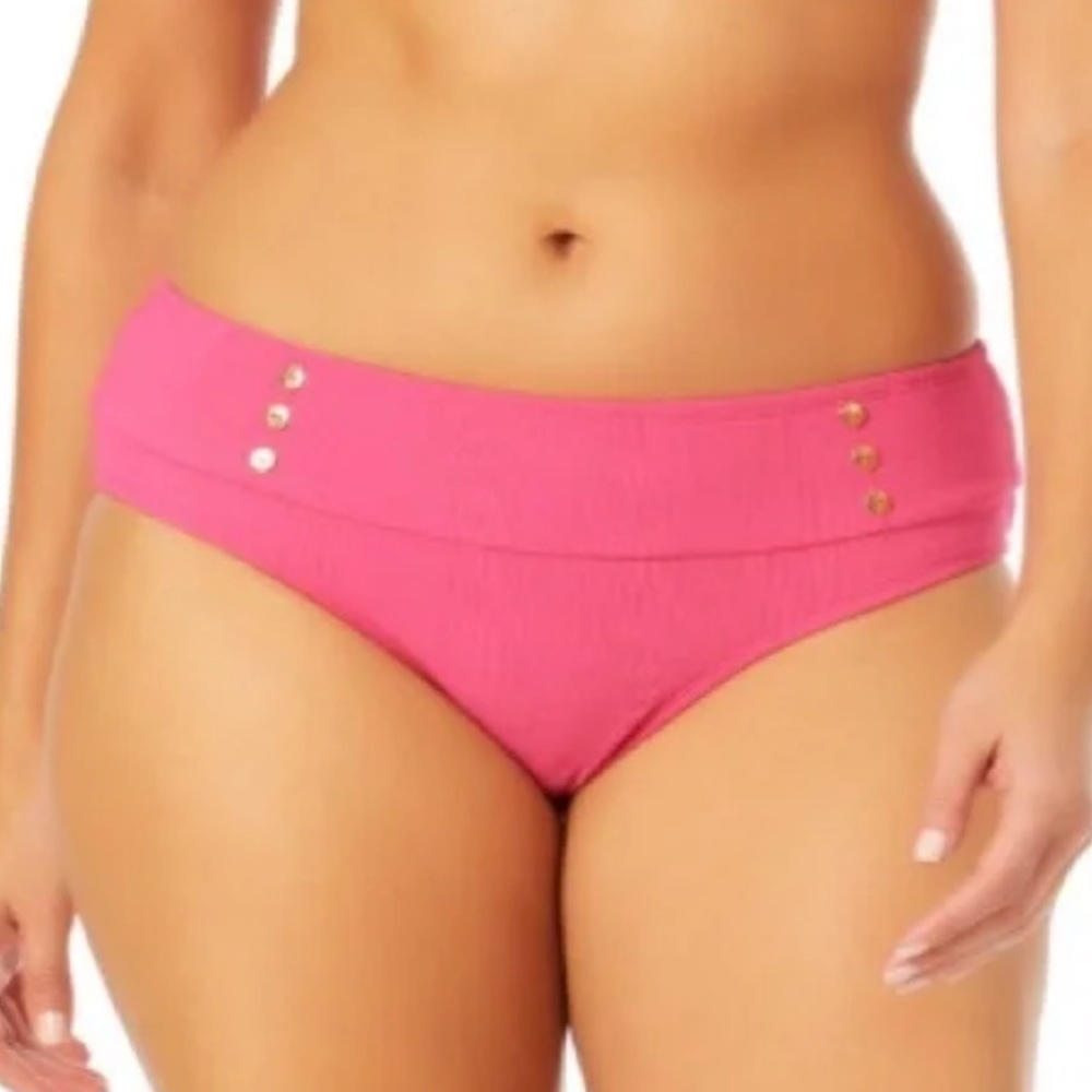 Women's Plus Mid Rise Swim Bottom